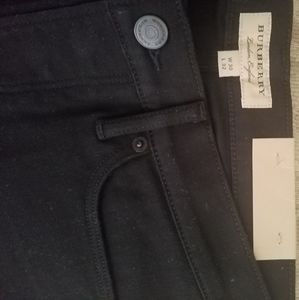 Authentic Burberry straight black denim pants